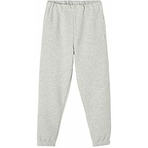 Name It Nlfopal R Sweat Pant Noos Shorts voor dames, Grijs Melange, 170
