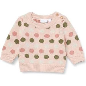 NAME IT Nbftisally Ls Knit gebreide trui voor babymeisjes, sepia rose, 62 cm