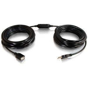 C2G/Cables to Go 38988 25ft USB Actieve Verlengkabel - USB 2.0 A Mannelijk naar Vrouwelijk (Center Booster Format)