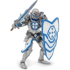 Papo - Zilveren ridderfiguur, dapper van de fantasiewereld, speelgoed voor kinderen vanaf 3 jaar - epische missies en legendarische gevechten om je voor te stellen