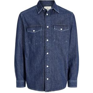 Jack & Jones - Jprblubruce - Overhemd - Donkere Jeans Blauw - Lange Mouwen