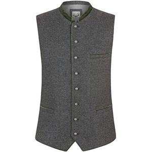 STOCKERPOINT - Gilet 'Fabricio' - Grijs Lichtgrijs Groen - Knoopsluiting