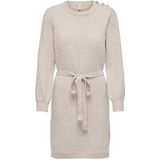ONLY - ONLGLORY - Gebreide Jurk - Stone Grey - Knielengte
