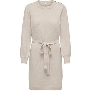 ONLY - ONLGLORY - Gebreide Jurk - Stone Grey - Knielengte