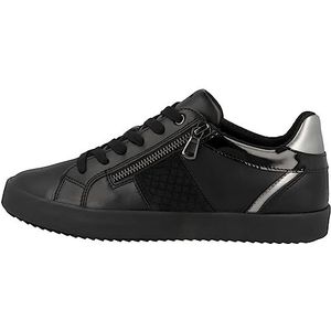 Geox D Blomiee E Sneakers voor dames, zwart, 38 EU