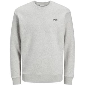 Jack & Jones Jjscript Bradley Sweat Crew Neck, wit melange., S