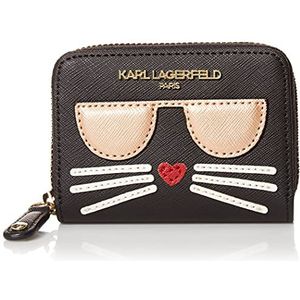 Karl Lagerfeld Paris Maybelle portemonnee voor dames, zwart/goud, One size
