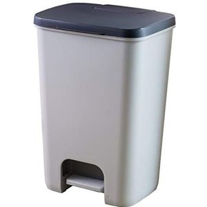 Curver Essentials pedaalemmer - 20 liter - Zilver / Antraciet