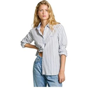 Pepe Jeans Dames CLEVER Shirt, Blauw (STEEL BLAUW), XL, Blauw (staal Blauw), XL