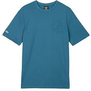 UMBRO T-shirt piqué style sport heren, Blauw, S