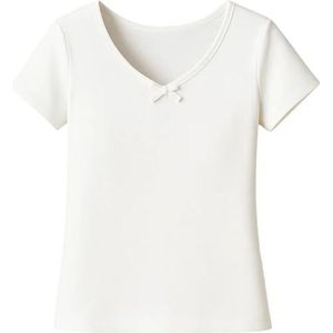 BABIDU Tanktop voor meisjes voor baby's en peuters, wit, 12 Jaar