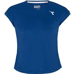 Diadora meisjes, Team T-shirt donkerblauw, wit, XXL bovenkleding