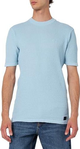 KEYLARGO Heren T-shirts MT Divine Round, lichtblauw (1216), S