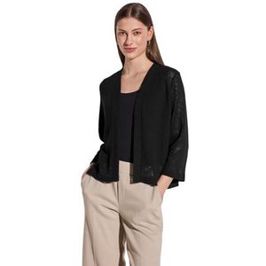 Street One Dames Open jas in Zwart, in size: 34