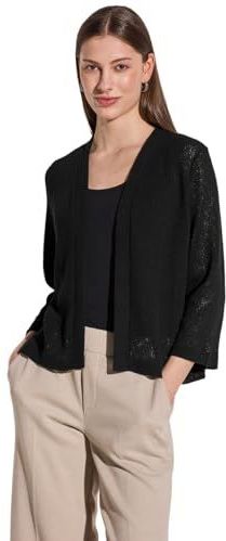 Street One Dames Open jas in Zwart, in size: 34