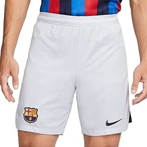 Nike Heren Fc Barcelona Dri Fit Stadium 3R Shorts, Sky Grey/Black/Black, XL