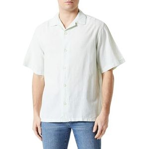 JACK & JONES Jprblusummer Linen Resort Shirt voor heren, S/S Sn Shirt, Desert Sage/Fit: relax fit, L