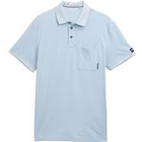 TOM TAILOR Poloshirt voor heren, 21068 - Light Powder Blue, XL