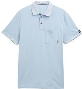 TOM TAILOR Poloshirt voor heren, 21068 - Light Powder Blue, XL