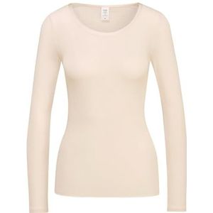 CALIDA Dames True Confidence Top Lange Mouwen Onderhemd, Light ivoor, 44-46