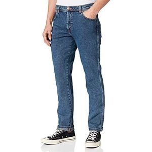 Wrangler heren Jeans Texas Slim, Blu (Slavato), 40W / 30L