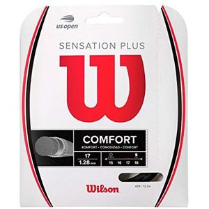 Wilson Unisex-Adult Sensation Plus Racket snaren, Zwart, 17