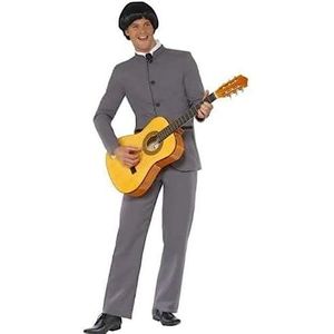Fab Four Iconic Costume, Grey, with Jacket & Trousers, (M)