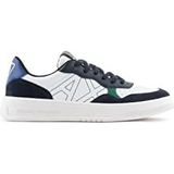 Armani Exchange Side Sewn Logo, Low Top Sneakers voor heren, groen, 39 EU