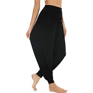 Sykooria Harembroek voor dames, yogabroek, super zachte modale katoenen pompbroek, pilatesbroek