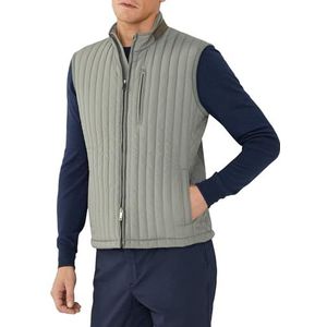 Hackett London Channel Gilet Jas voor heren, Bruin (Kaki), XXL