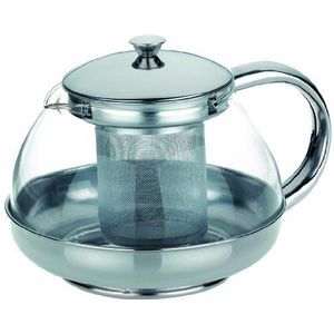 Kela Teatime 19799 Theepot 0,9 l Glas en roestvrij staal