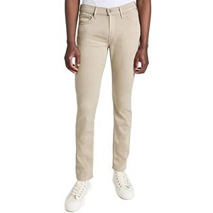 PAIGE Men's Federal Transcend Slim Straight Jeans, Toasted Almond, Tan, 32
