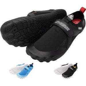 CRESSI Geko Schoenen Zwart/Rood 46 - Unisex Rock Schoen Ideaal voor een meeslepende ervaring in het aquatische milieu met een directe verbinding met de zeebodem, zwart/rood, 46
