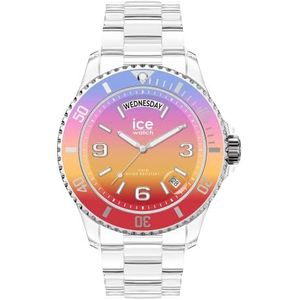 Ice-Watch - ICE clear sunset Energy - Veelkleurig dameshorloge met transparante kunststof band - 021436 (Medium)