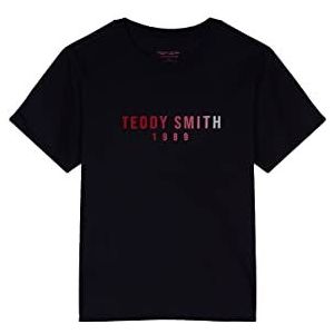 Teddy Smith T- felza MC T-shirt voor dames, Total Navy Blauw een, L