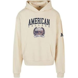 AMERICAN COLLEGE USA American College Sweatshirt met capuchon voor heren, Beige, L/Tall