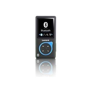 Lenco MP3-speler Xemio-768 - MP3/MP4-speler, 8 GB Micro SD-kaart inclusief in-ear hoofdtelefoon en Bluetooth blauw