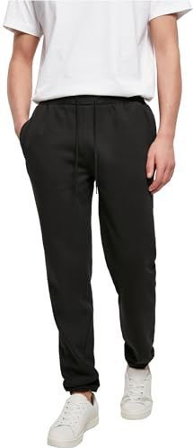 Build Your Brand Heren sportbroek Heavy sweatpants joggingbroek voor mannen verkrijgbaar in zwart of grijs, maten S - 5XL, zwart, L