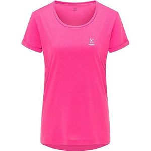 Haglöfs Ridge Hike Tee T-shirt voor dames, Ultra Roze, XS