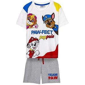Paw Patrol 2-Delige Set - T-Shirt en Shorts - Maat 6 Jaar - Gemaakt met 100% Katoen - Koel en Comfortabel - Knoopsluiting - Origineel Product Ontworpen in Spanje