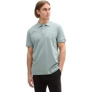 TOM TAILOR Poloshirt voor heren, 28129 - Light Ice Blue, XXL