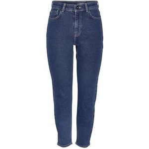 Noisy May Nmmoni HW ANK Jeans Az365db Noos Jeans, Dark Blue Denim, 28W x 30L voor dames, donkerblauw, denim, 28W / 30L