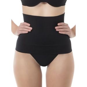 FarmaCell Shape 605 (Zwart, S) Figuurvormende buikriem/gordel, hoge taille buik-weg-effect