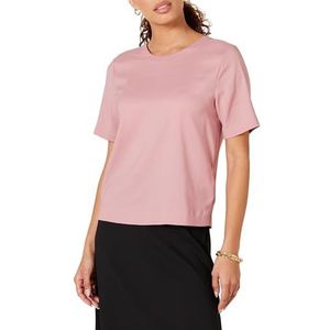 Amazon Essentials Dames Regular-Fit Georgette top met korte mouwen, mauve, L