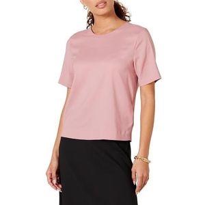 Amazon Essentials Dames Regular-Fit Georgette top met korte mouwen, mauve, X-Large