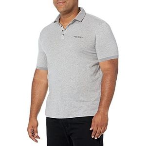 Armani Exchange Poloshirt voor heren met 4 knopen, grijs, S