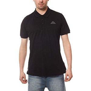 Kappa Peleot Poloshirt, Mannen, Polo Peleot Shirt, Zwart, M