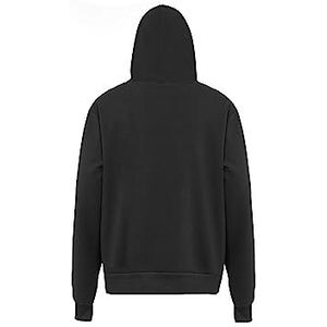 Yuka Gebreide hoodie voor heren, met ritssluiting, polyester, zwart, maat M, zwart, M