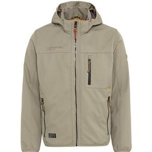 camel active Softshelljas voor heren van gerecycled polyester, groen, 60