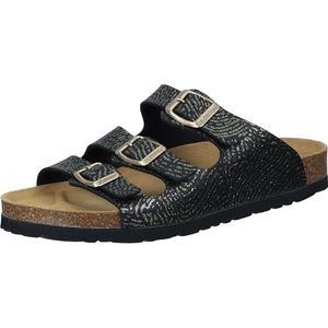 Dr. Brinkmann Dames 700630-01 platte slipper, zwart, 36 EU, zwart, 36 EU